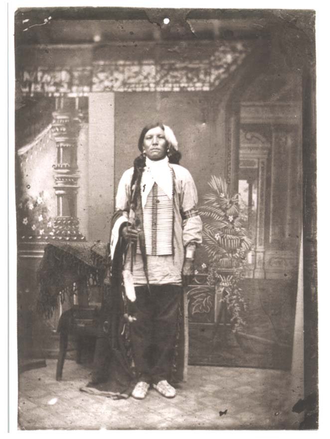 The disputed tintype, said to date from 1877, that some claim shows Crazy Horse