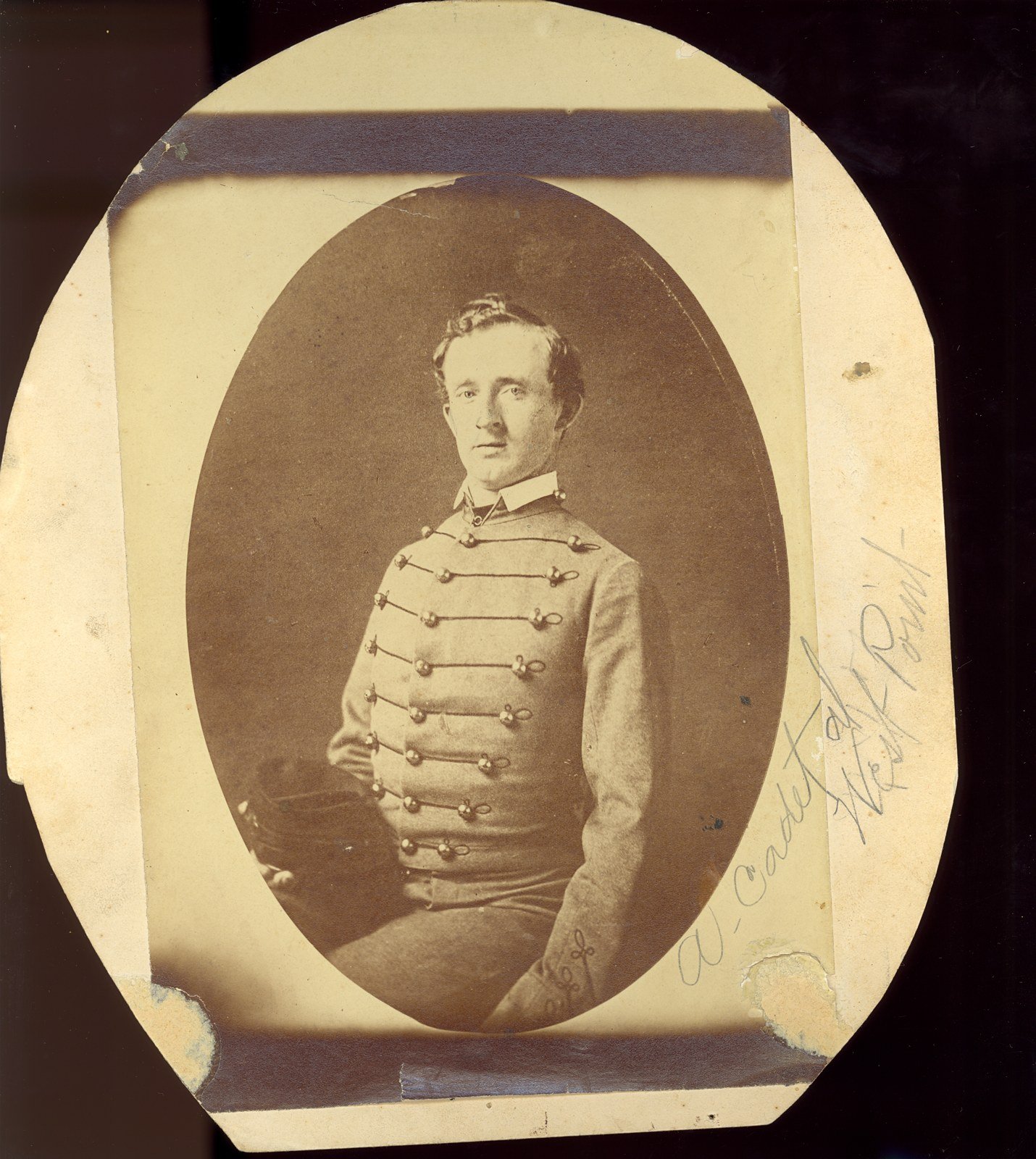 George Armstrong Custer as a West Point cadet, around the time of his graduation in 1861, when he finished last in his c