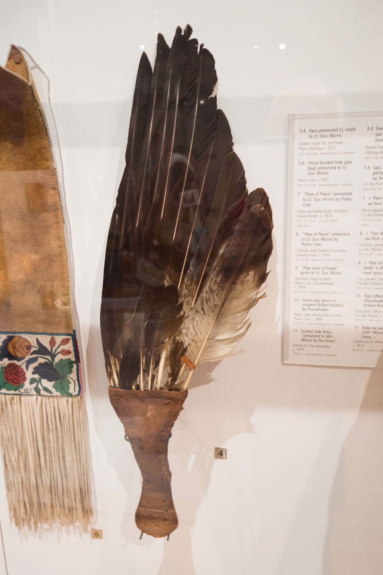 A ceremonial fan made of golden eagle feathers, Royal Ontario Museum, Toronto