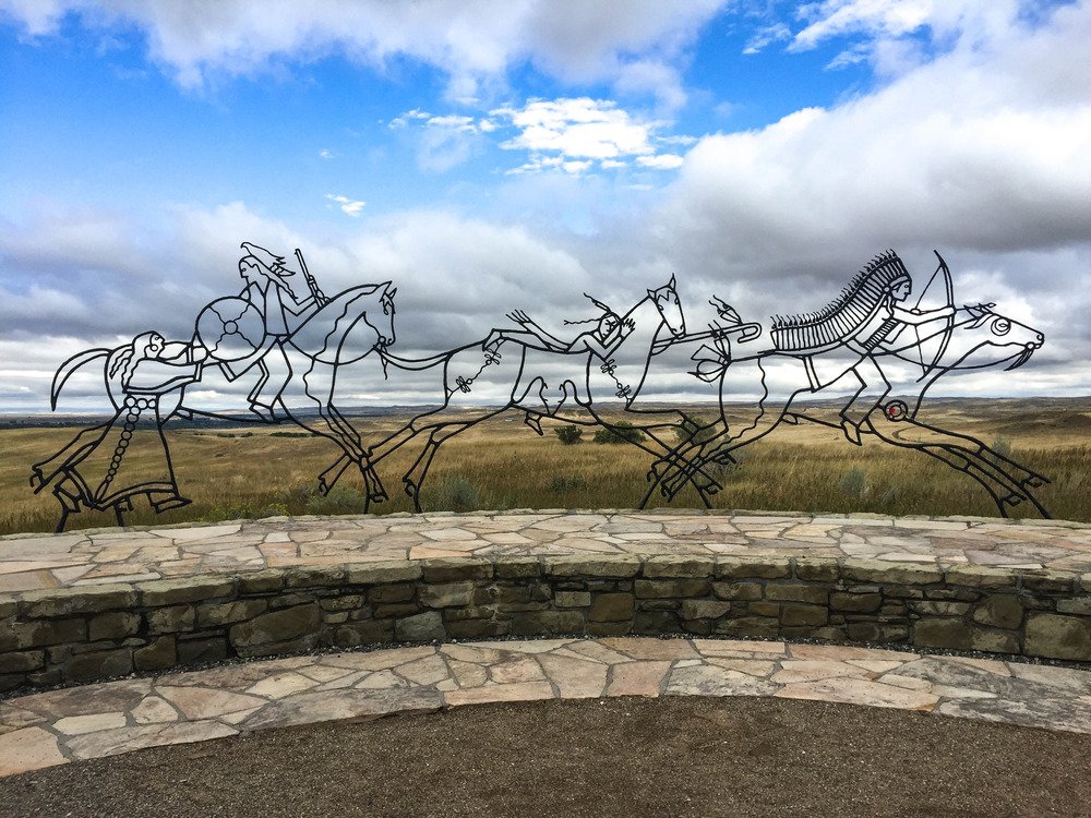 The Indian Memorial at the Little Bighorn Battlefield National Monument, dedicated in 2003