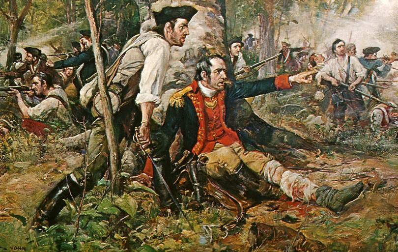 The Battle of Oriskany, August 6, 1777, where the Oneida woman Tyonajanegen fought on horseback beside her husband