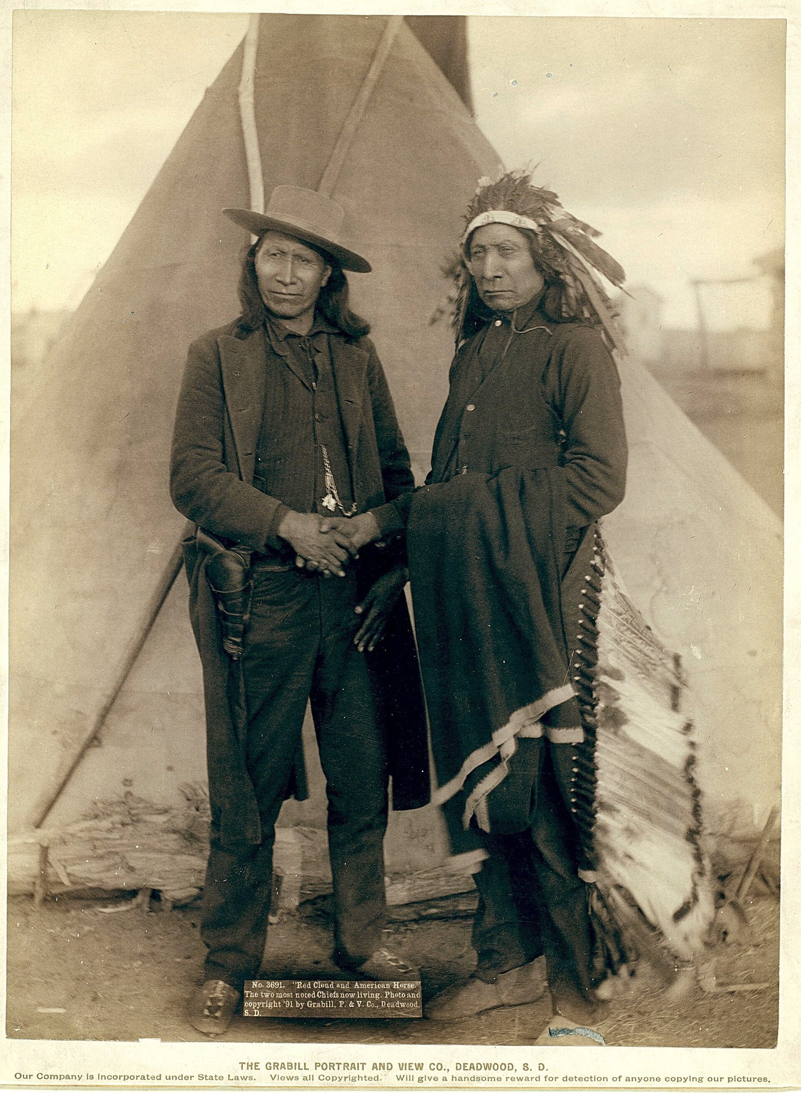 Red Cloud (right) and American Horse, photographed by John C