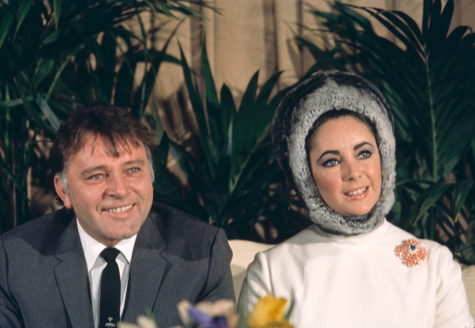 Richard Burton and Elizabeth Taylor in New York City in 1971