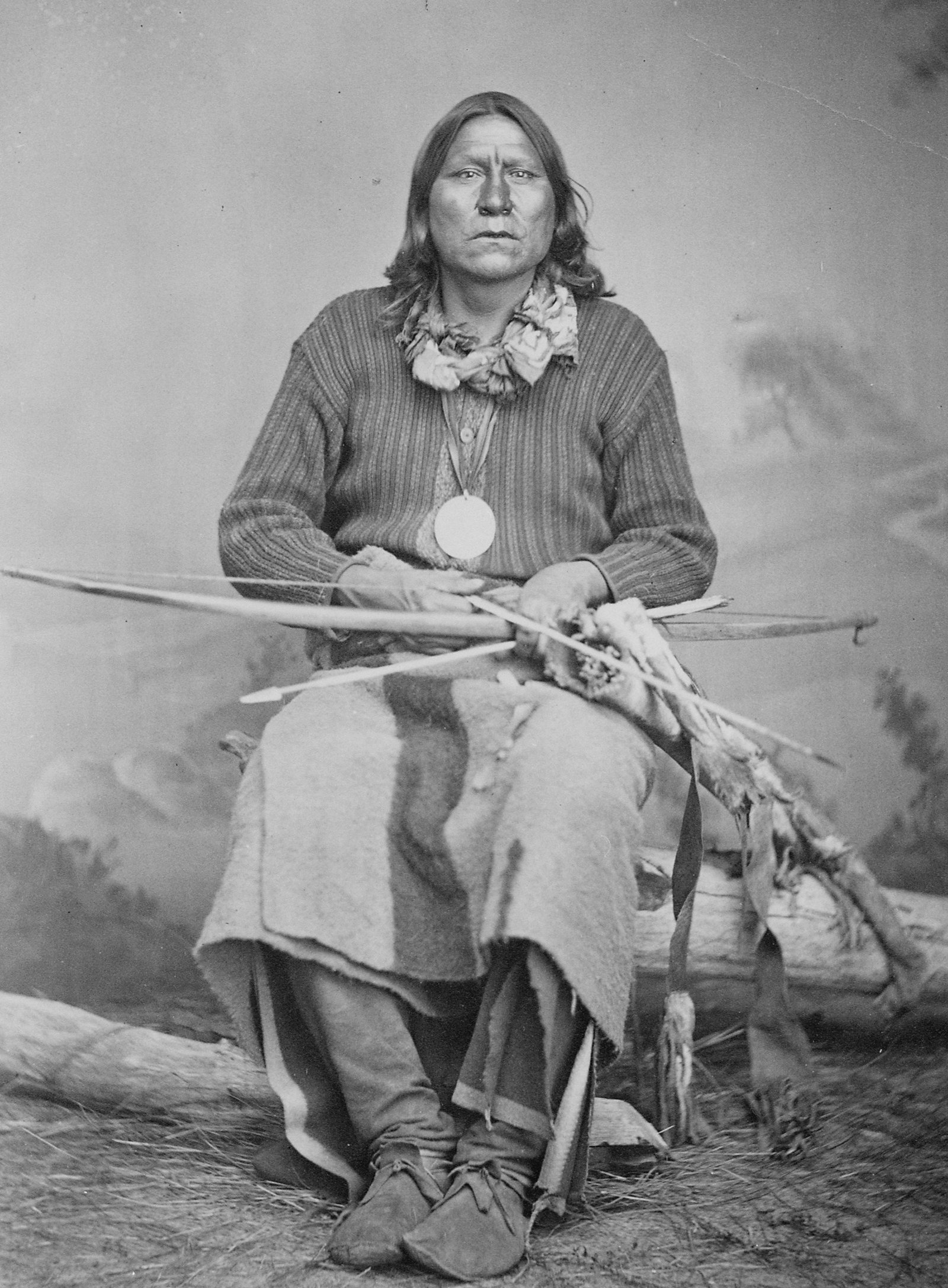 Satanta (White Bear), Kiowa chief, whose eloquence Custer praised in his book