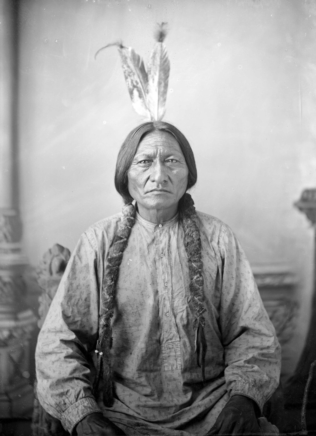 Sitting Bull, the Hunkpapa Lakota leader, photographed by David F