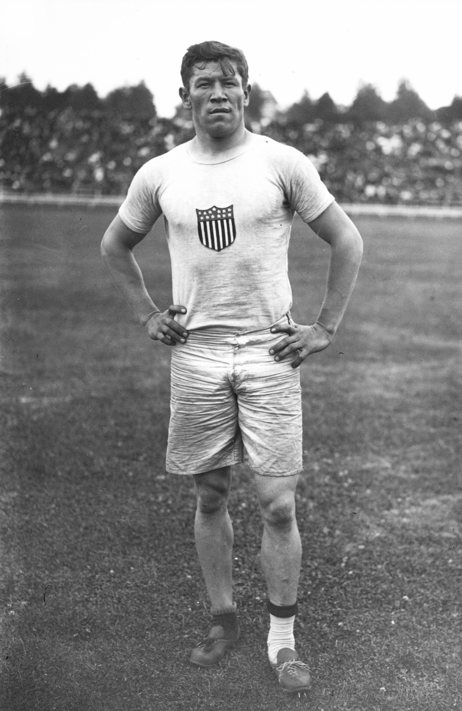 Jim Thorpe at the 1912 Summer Olympics in Stockholm, Sweden