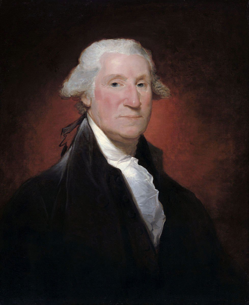 George Washington, painted by Gilbert Stuart