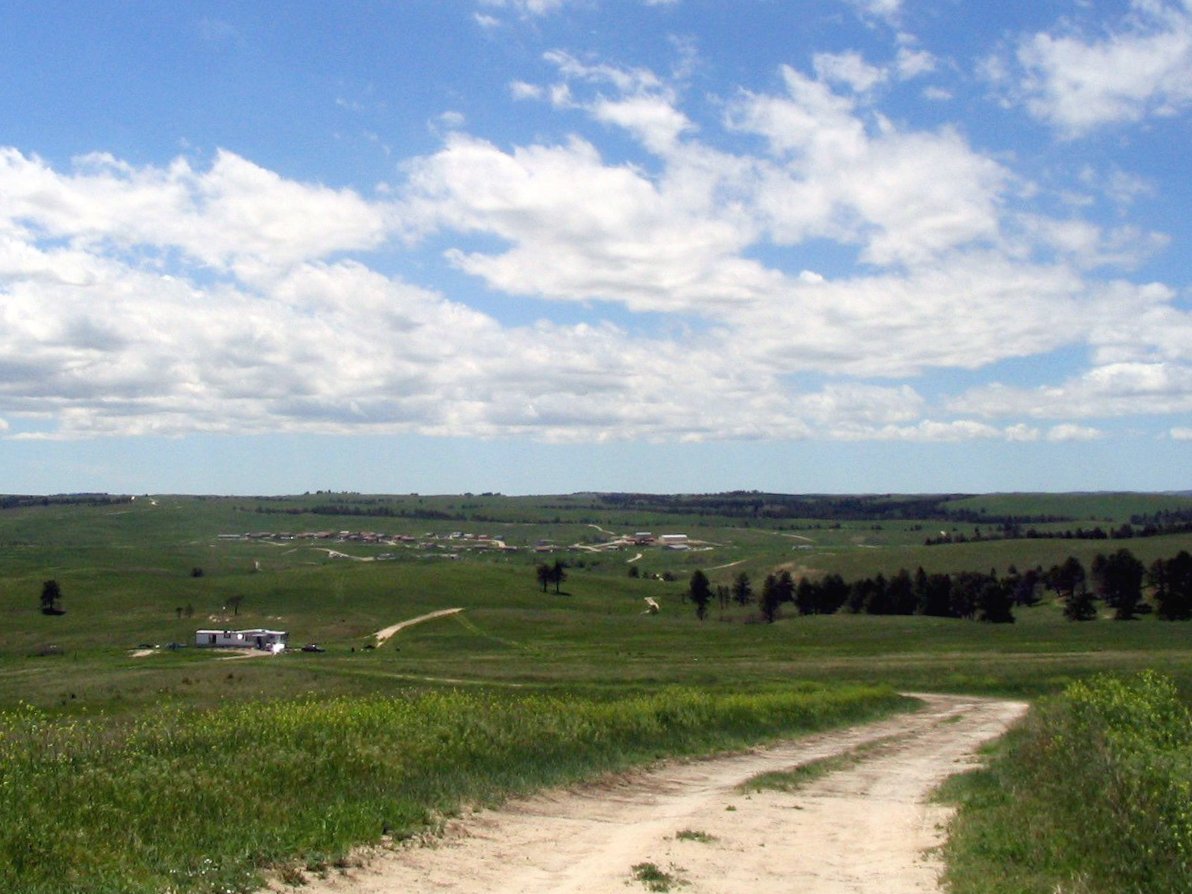 The hills near Wounded Knee, South Dakota